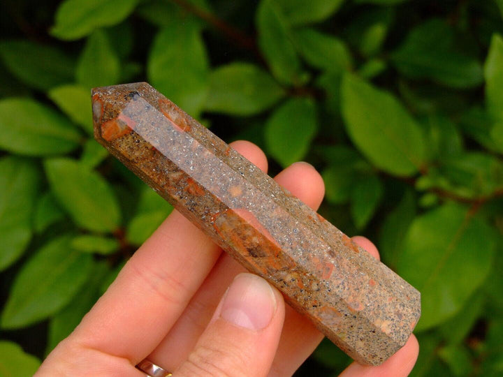 Azubalite Jasper Red Obelisk Handmade Tower Polished Natural Gemstone Beadacious