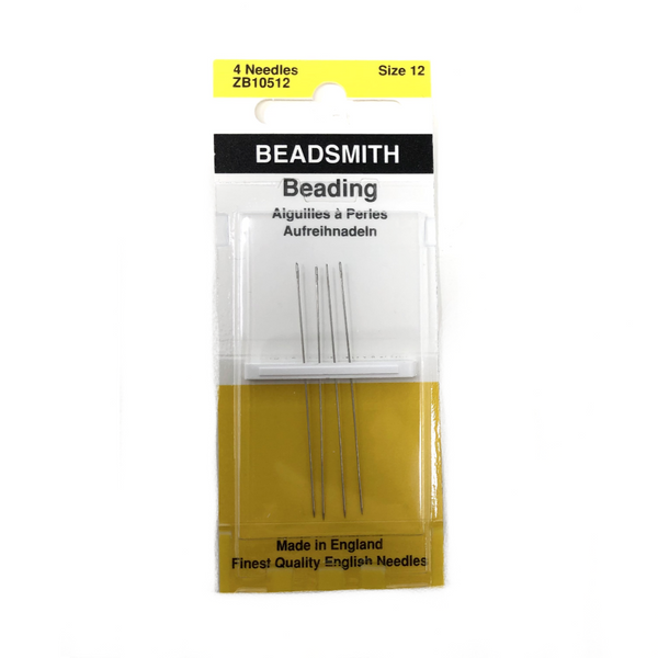 Beadsmith Beading Needles Pack of 4 Sizes 12 Beadacious