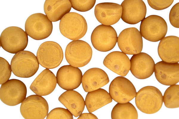 20x CzechMates Cabochon Czech Beads 7mm Pacifica Ginger