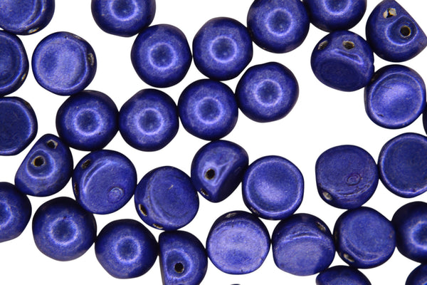20x CzechMates Cabochon Czech Beads 7mm Saturated Metallic Riverside