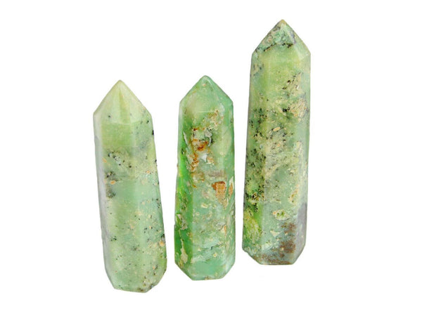 Chrysoprase II Obelisk Handmade Tower Polished Natural Gemstone Beadacious