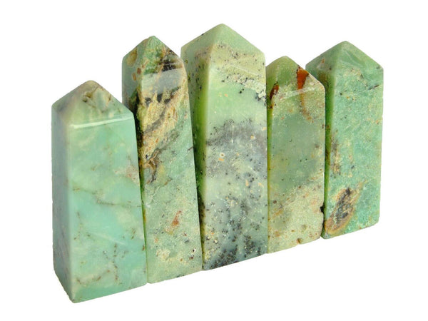 Chrysoprase Obelisk Handmade Tower Polished Natural Gemstone Beadacious