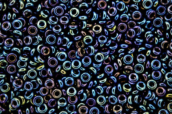 10g TOHO 8/0 Demi japanische Rocailles 3mm 88 Metallic Cosmos