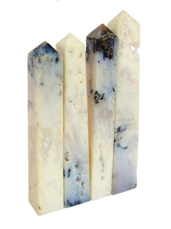 Dendritic Opal Obelisk Handmade Tower Polished Natural Gemstone Beadacious