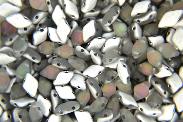 10g Matubo GemDuo Czech Seed Beads 5x8mm Matte Backlit Spectrum