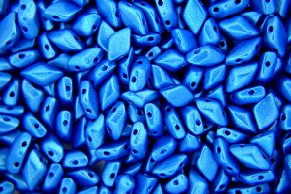 10g Matubo GemDuo Czech Seed Beads 5x8mm Pearl Shine Azuro