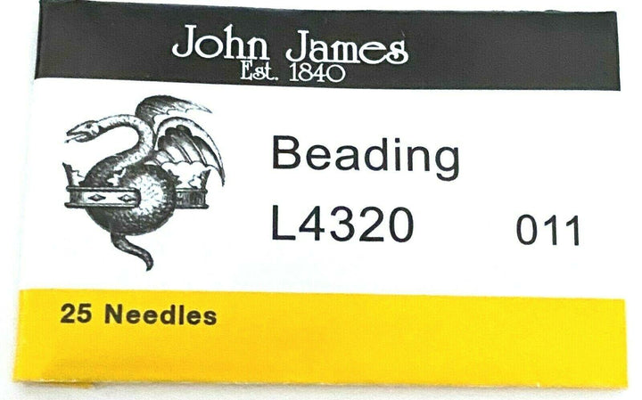 John James English Beading Needles Pack of 25 Size 11 Beadacious