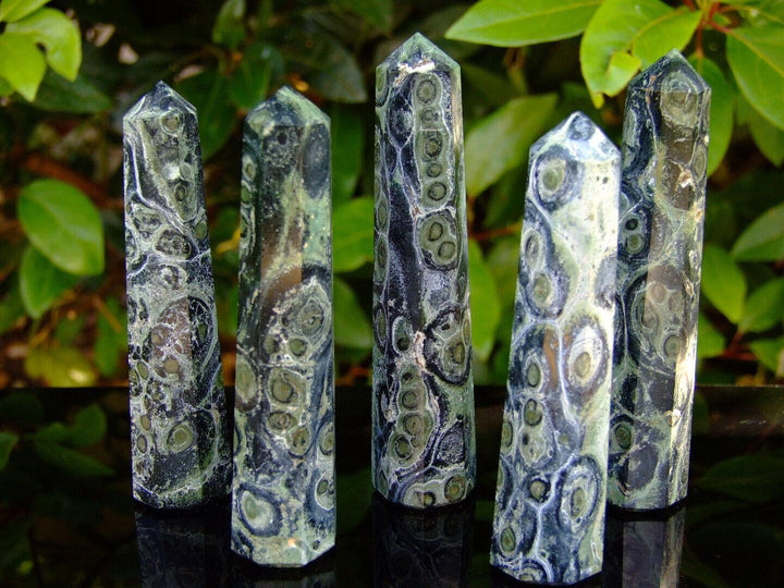 Kambaba Jasper Obelisk Handmade Tower Polished Natural Gemstone Beadacious