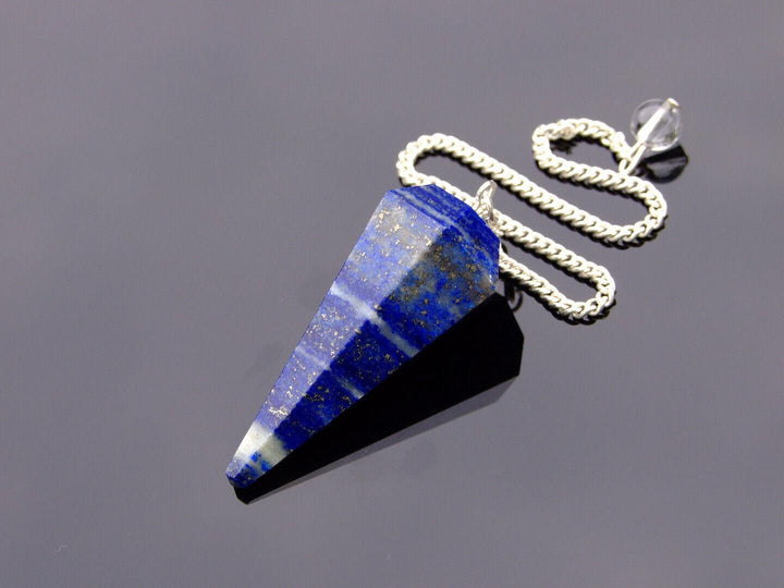 Lapis Lazuli Natural Gemstone Pendulum Chakra Reiki Dowsing Handmade Beadacious