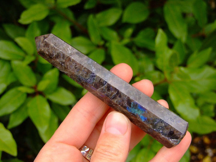 Larvikite Obelisk Handmade Tower Polished Natural Gemstone Beadacious