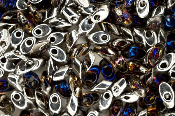 10g MIYUKI Long Magatama Japanese Beads 4x7mm 4554 Crystal Heliotrope