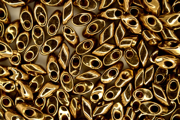 10g MIYUKI Long Magatama Japanese Beads 4x7mm 457 Metallic Dark Bronze