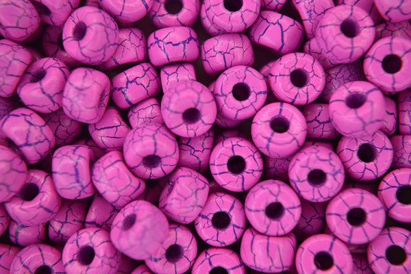 10g Matubo 2/0 Round Czech Seed Beads 6mm Ionic Pink/Blue