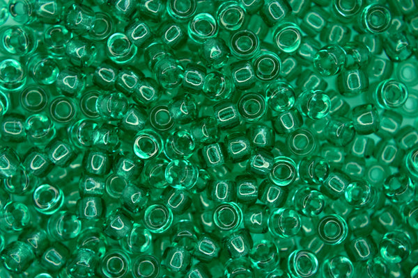 10g Matubo 6/0 Round Czech Seed Beads 4mm Emerald