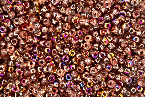 10g Matubo 8/0 Round Czech Seed Beads 3mm Crystal Sliperit