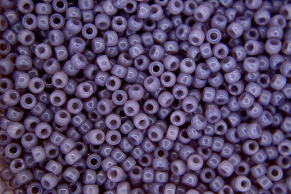 10g Matubo 8/0 Round Czech Seed Beads 3mm Opal Violet