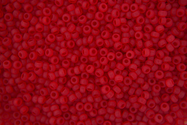 10g MIYUKI 11/0 Cuentas redondas de semillas japonesas 2 mm 9141F Rojo transparente mate