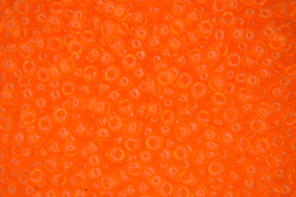 10g MIYUKI 8/0 Cuentas redondas de semillas japonesas 3 mm 9138 Naranja transparente