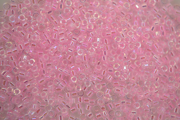 7,2 g MIYUKI 11/0 Delica japanische Rocailles 1,6 mm DB071 gefüttert Pink AB