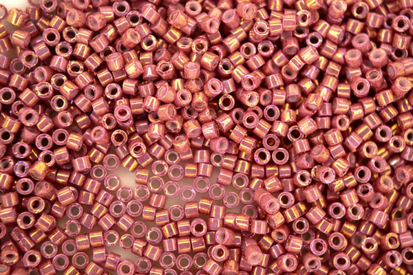 7,2 g MIYUKI 11/0 Delica cuentas de semillas japonesas 1,6 mm DB1016 brillo de ruibarbo metálico