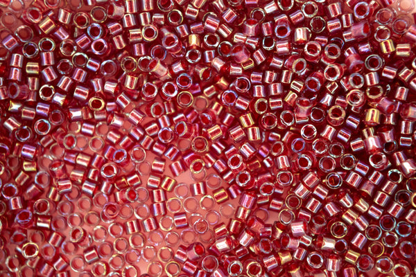 7,2 g MIYUKI 11/0 Delica japanische Rocailles 1,6 mm DB2375 Fancy Lined Rust