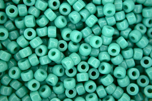 10g Matubo 6/0 Round Czech Seed Beads 4mm Green Turquoise