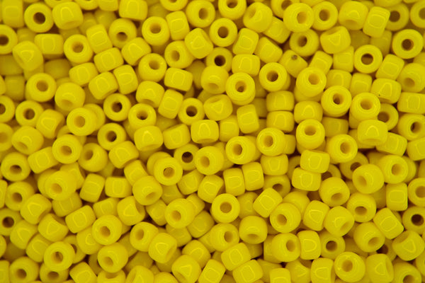 10g Matubo 6/0 Round Czech Seed Beads 4mm Opaque Yellow