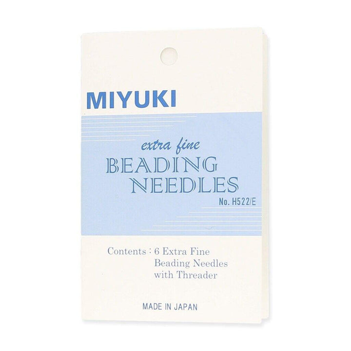 Miyuki Extra Fine 0.4mm Beading Needles & Threader Pack of 6 Beadacious