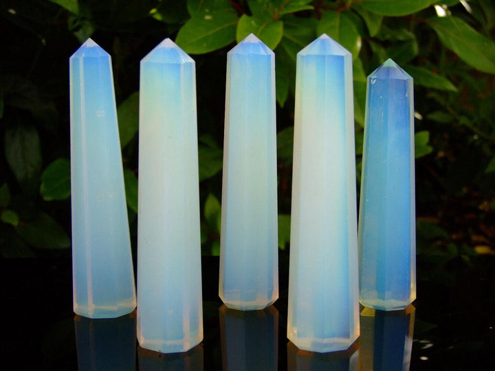 Opalite Obelisk Handmade Tower Polished Manmade Gemstone Beadacious