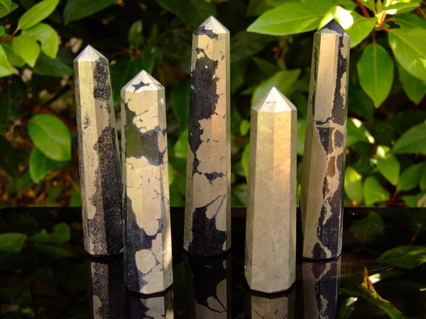 Pyrite Obelisk Handmade Tower Polished Natural Gemstone Beadacious