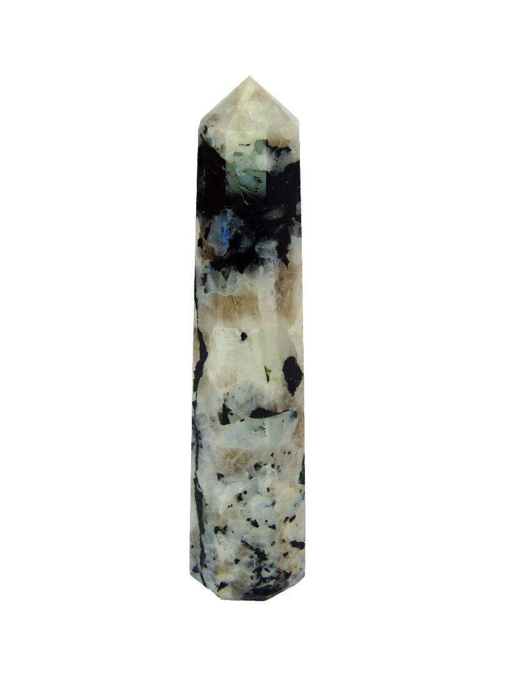 Rainbow Moonstone Obelisk Handmade Tower Polished Natural Gemstone Beadacious