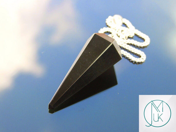 Rainbow Obsidian Natural Gemstone Pendulum Chakra Reiki Dowsing Handmade Beadacious