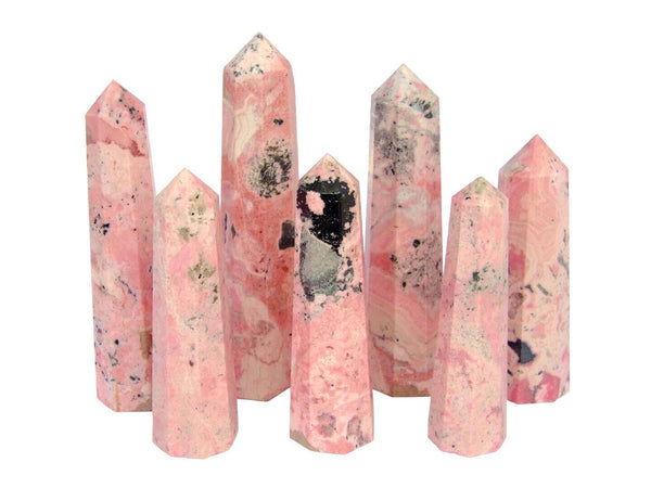 Rhodonite Obelisk Handmade Tower Polished Natural Gemstone Beadacious