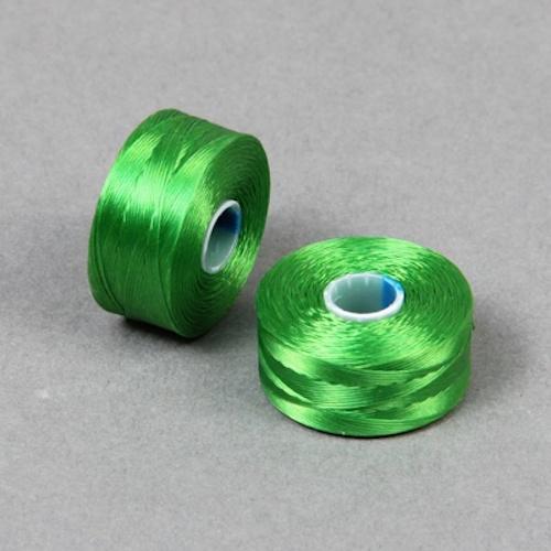 S Lon Beading Thread Size AA Tex35 GR Green Beadacious