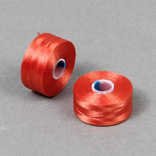 S Lon Beading Thread Size AA Tex35 ORG Orange Beadacious