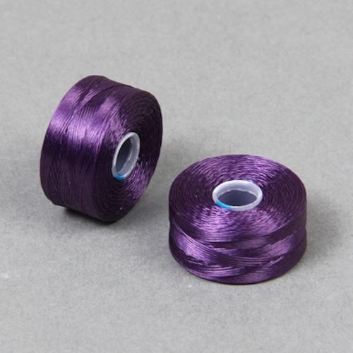 S Lon Beading Thread Size AA Tex35 PU Purple Beadacious