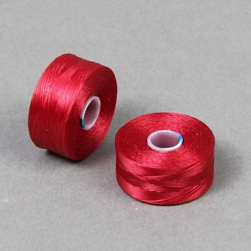 S Lon Beading Thread Size AA Tex35 RD Red Beadacious