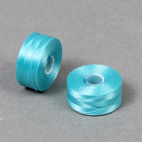 S Lon Beading Thread Size D Tex45 TB Turquoise Blue Beadacious