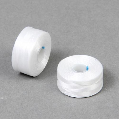 S Lon Beading Thread Size D Tex45 WH White Beadacious