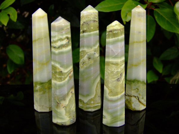 Serpentine Obelisk Handmade Tower Polished Natural Gemstone Beadacious