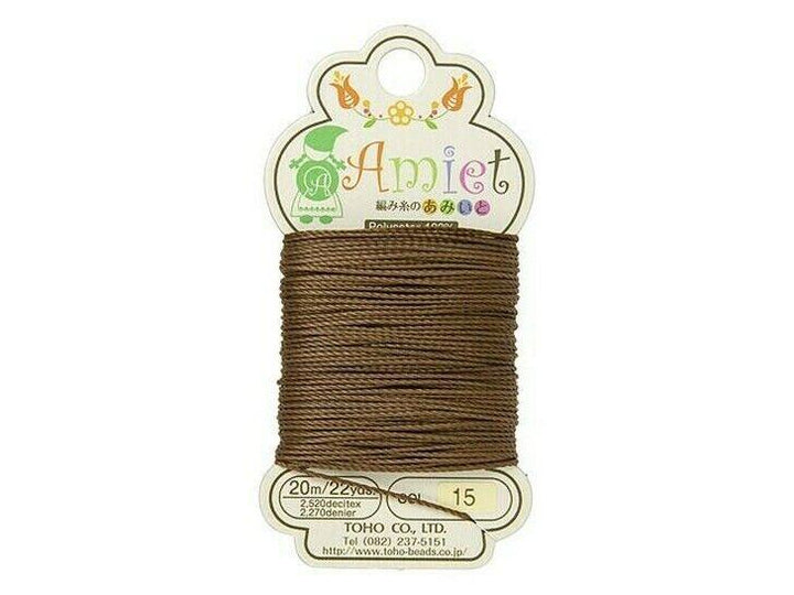 TOHO Amiet Beading Thread Auburn 20 Meters/22 Yards Beadacious