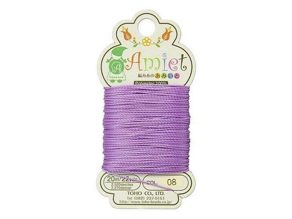 TOHO Amiet Beading Thread Lilac 20 Meters/22 Yards Beadacious