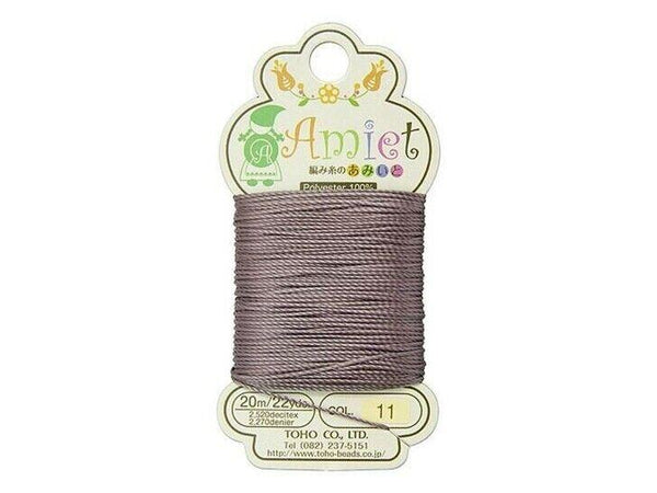 TOHO Amiet Beading Thread Mauve 20 Meters/22 Yards Beadacious