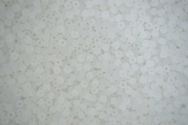 10g TOHO 11/0 Round Japanese Seed Beads 2mm 141F Ceylon Frosted Snowflake