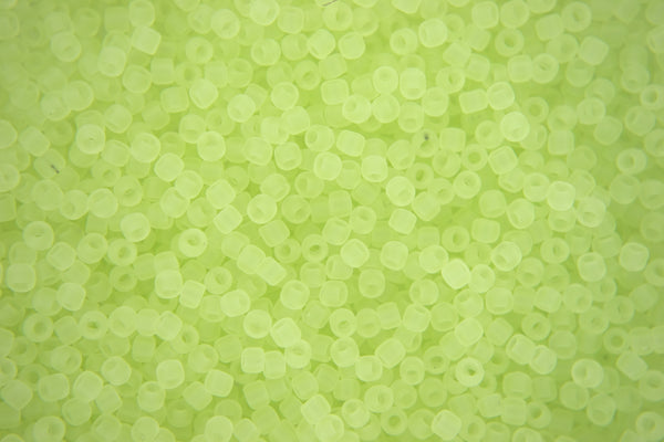 10g TOHO 11/0 Round Japanese Seed Beads 2mm 15F Transparent Frosted Citrus Spritz