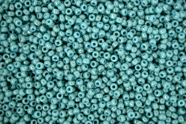 10g TOHO 11/0 Round Japanese Seed Beads 2mm 1611 Opaque Lustered Lagoon