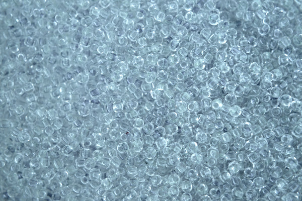 10g TOHO 11/0 Round Japanese Seed Beads 2mm 2725 Glow In The Dark Gray Crystal Bright Green