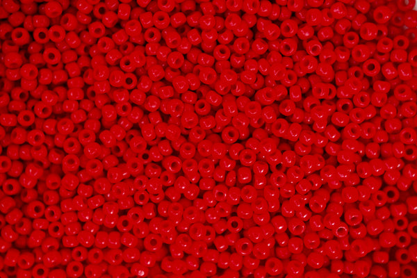 10g TOHO 11/0 Round Japanese Seed Beads 2mm 45 Opaque Red Pepper