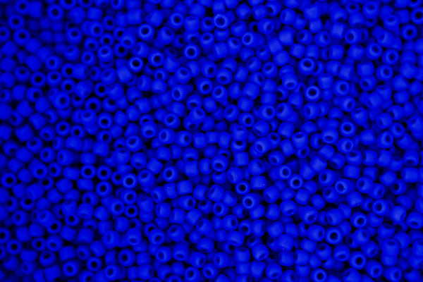 10g TOHO 11/0 Round Japanese Seed Beads 2mm 48F Opaque Frosted Navy Blue