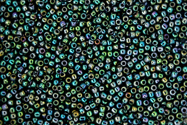 10g TOHO 11/0 Round Japanese Seed Beads 2mm 506 Higher Metallic June Bug